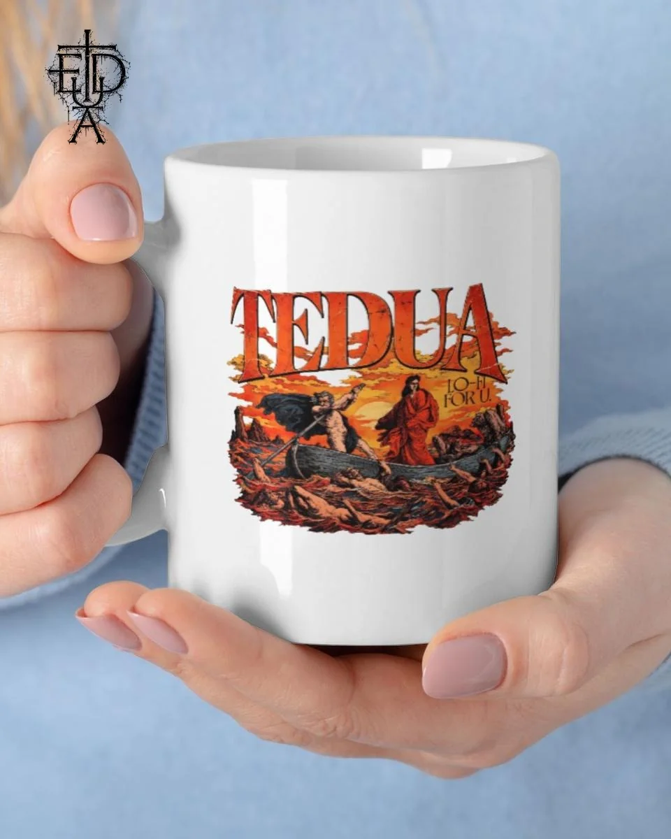 Tazza Tedua Anime Inferno: Tazza Ceramica Gotica 1 Tedua Ceramic Coffee Mug Gift