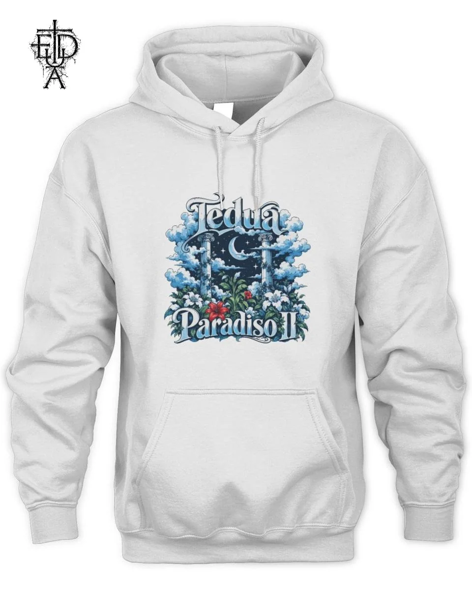 Maglietta Tedua Paradiso Colonne e Luna T-Shirt 2 Felpa Tedua Paradiso II Unisex Hoodie