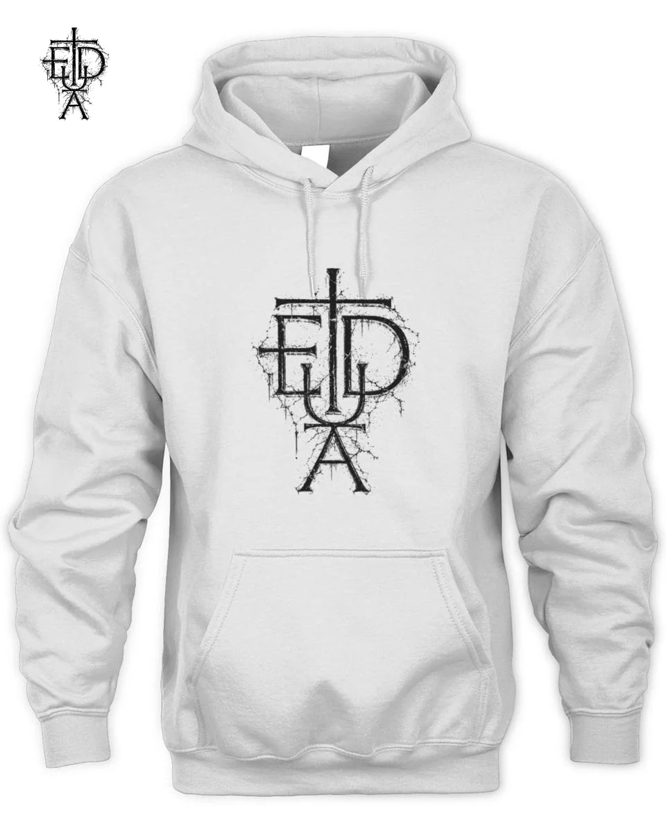Compra Tedua Croce Monogramma Gotico T-Shirt Ufficiale 2 Abbigliamento Tedua Croce Monogramma
