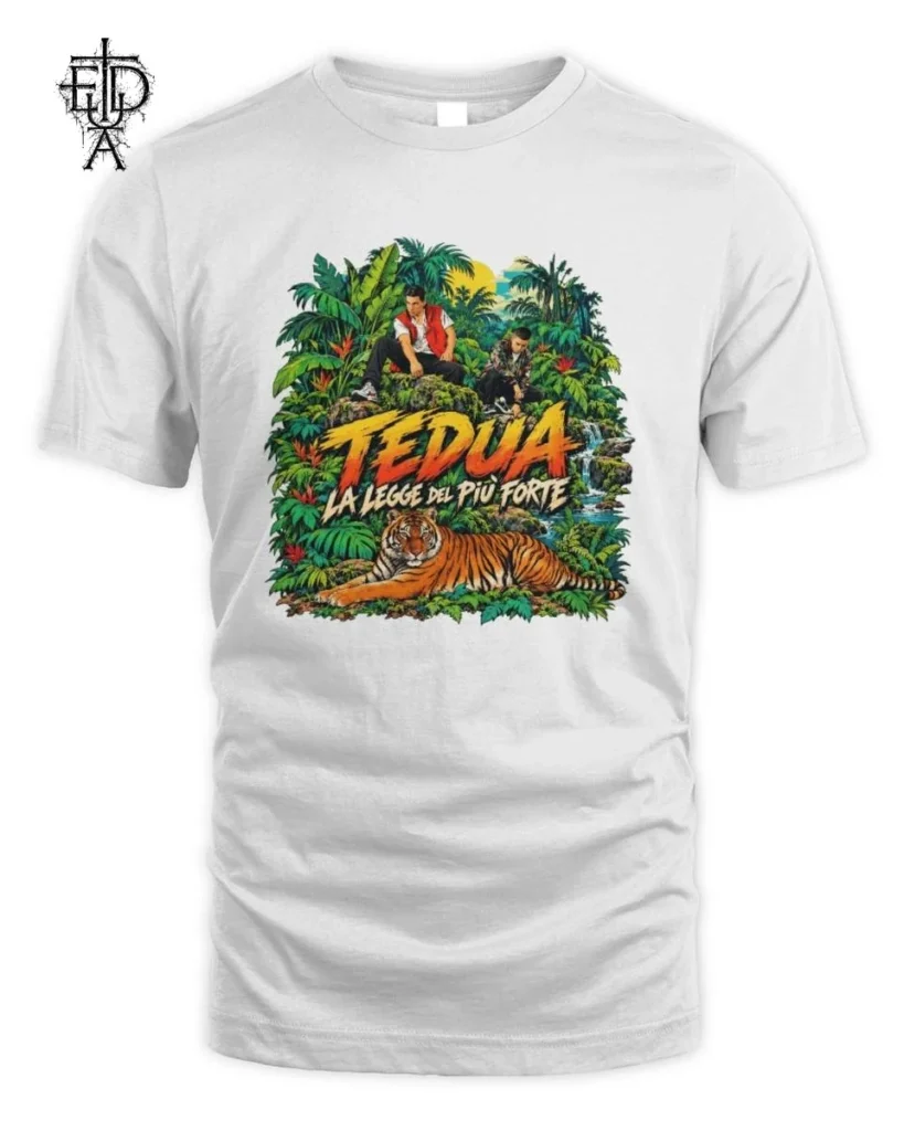 Maglietta Tedua La Legge Del Più Forte Unisex Standard T-Shirt